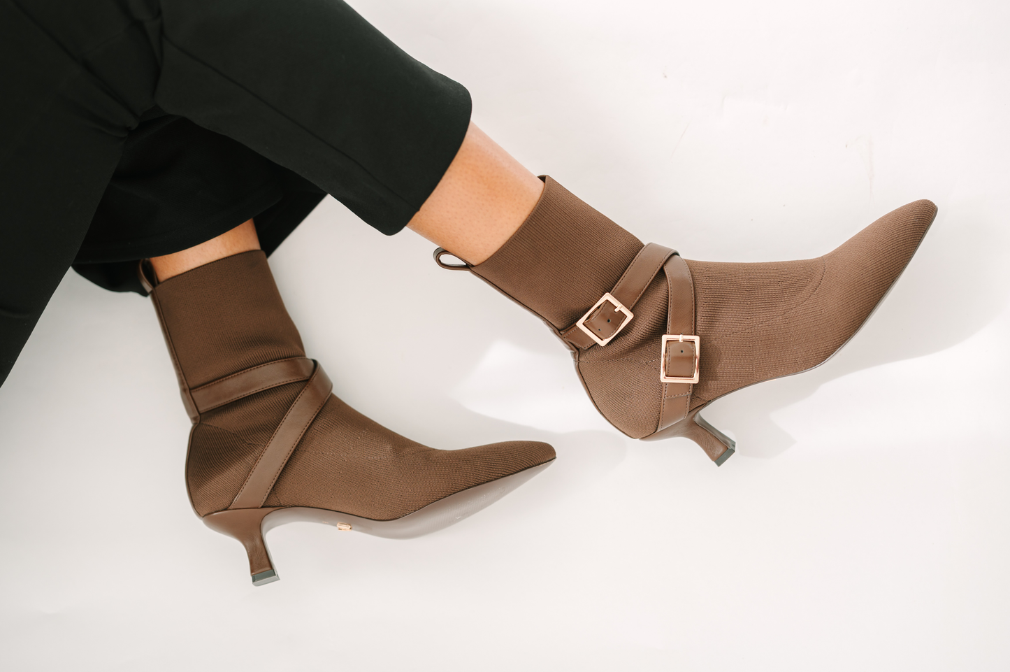 Alma Booties Brown - Free Shipping