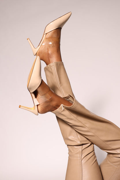 Valencia Pumps Nude Extended Sizes- Free Shipping