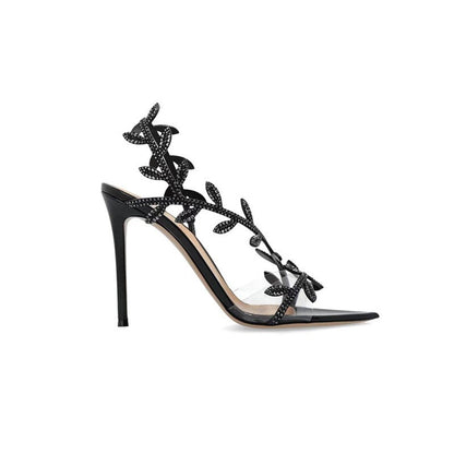 Pointed Toe Microfiber Stiletto High Heels - Free Shipping