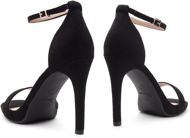 Trendy Adjustable Ankle Strap Open Toe Stiletto Heel Sandals – Free Shipping