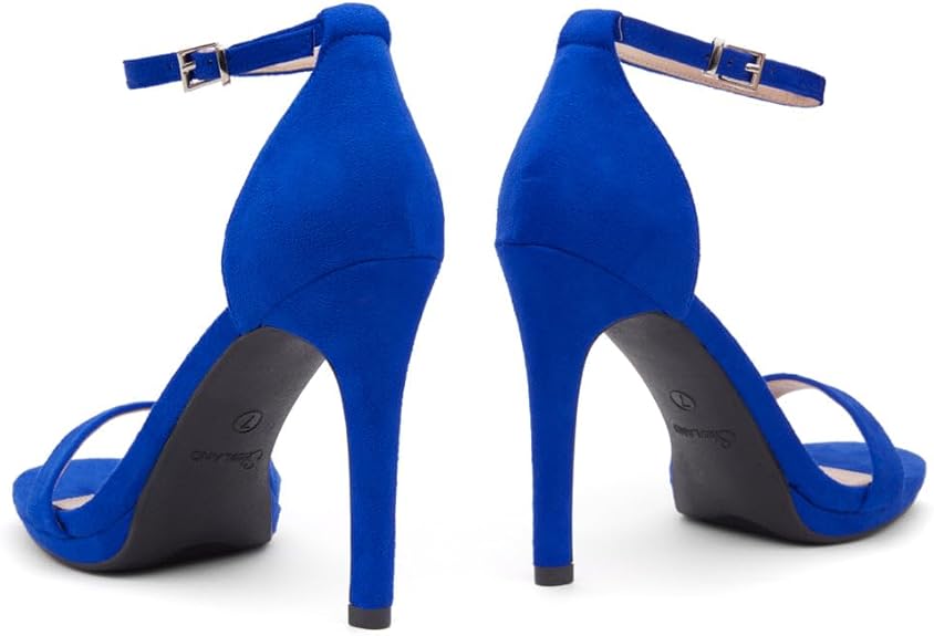 Trendy Adjustable Ankle Strap Open Toe Stiletto Heel Sandals – Free Shipping