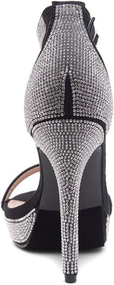 Trendy Adjustable Ankle Strap Open Toe Stiletto Heel Sandals – Free Shipping