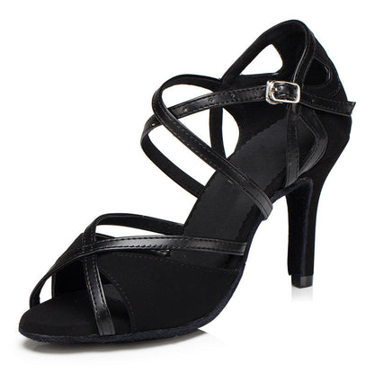 Soft Suede Sole Latin Dance Stiletto Heels – Free Shipping