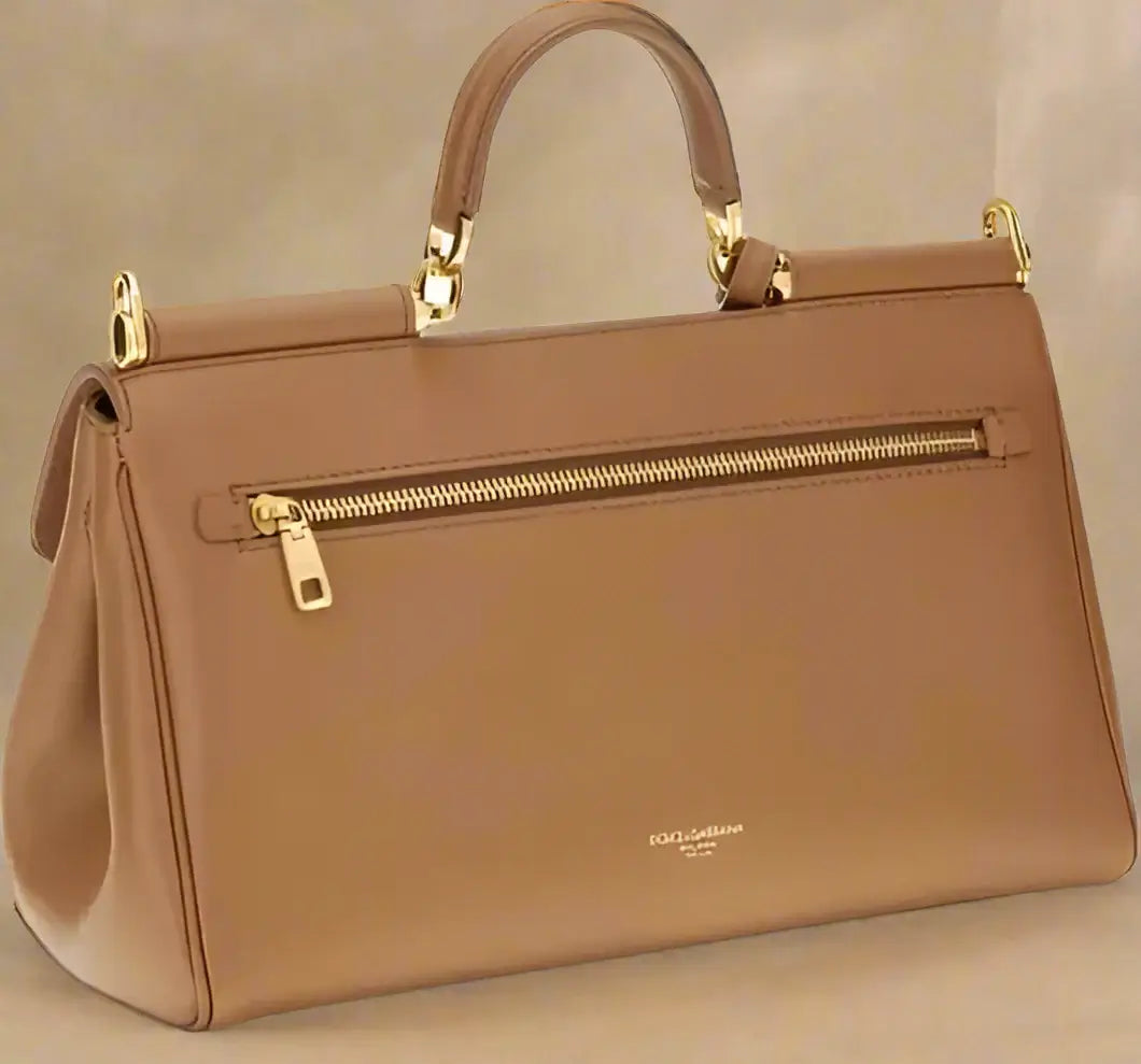 Dolce & Gabbana Butterscotch Leather My Sicily Handbag - Free Shipping
