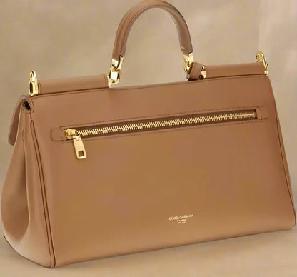 Dolce & Gabbana Butterscotch Leather My Sicily Handbag - Free Shipping