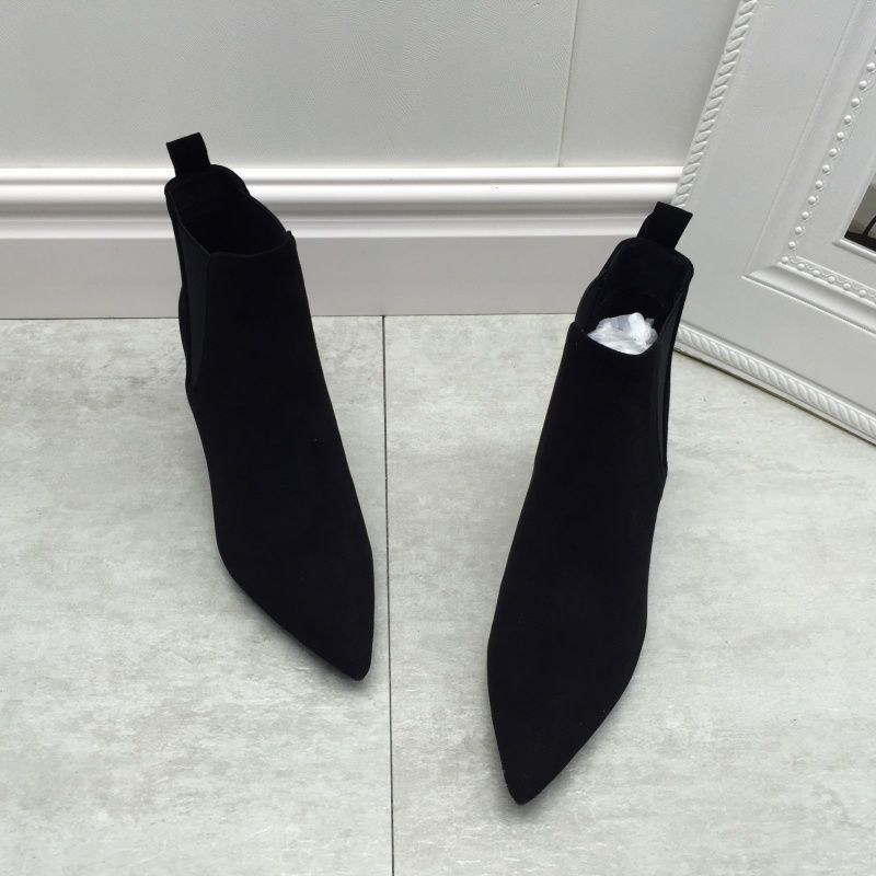 Soft Microfiber Pointed-Toe Stiletto High Boots - Free Shipping