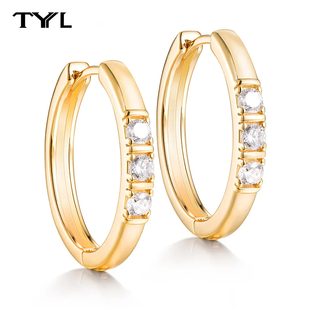 Moissanite VVS1 Drop Earrings 18K Gold Plated 925 Sterling Round Pear Square - Free Shipping