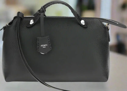 Fendi Black Leather By The Way Selleria Medium Shoulder - Free Shipping