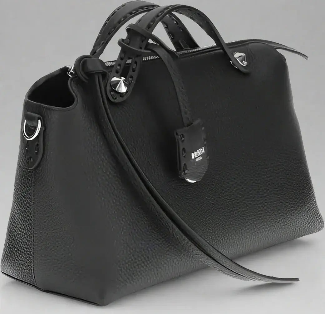 Fendi Black Leather By The Way Selleria Medium Shoulder - Free Shipping