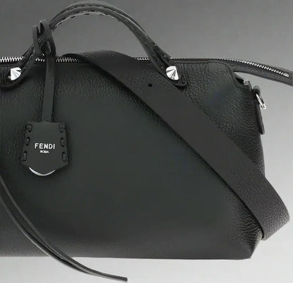 Fendi Black Leather By The Way Selleria Medium Shoulder - Free Shipping