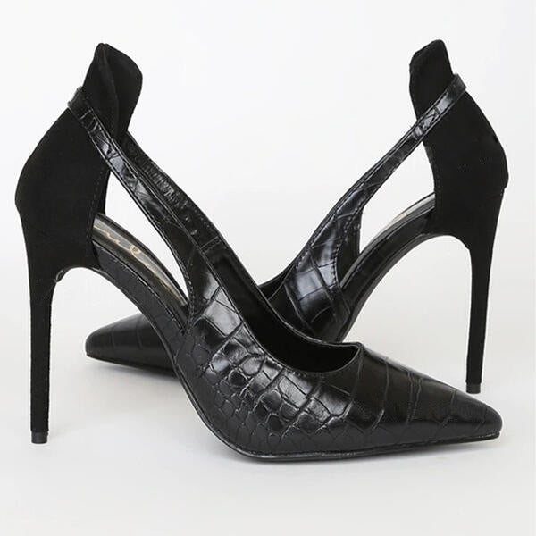 Pointed-Toe French-Style Hollow-Out Stiletto High Heels - Free Shipping