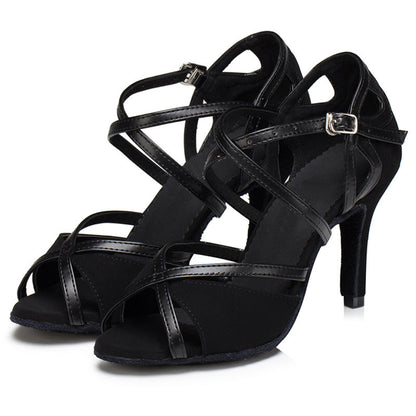 Soft Suede Sole Latin Dance Stiletto Heels – Free Shipping