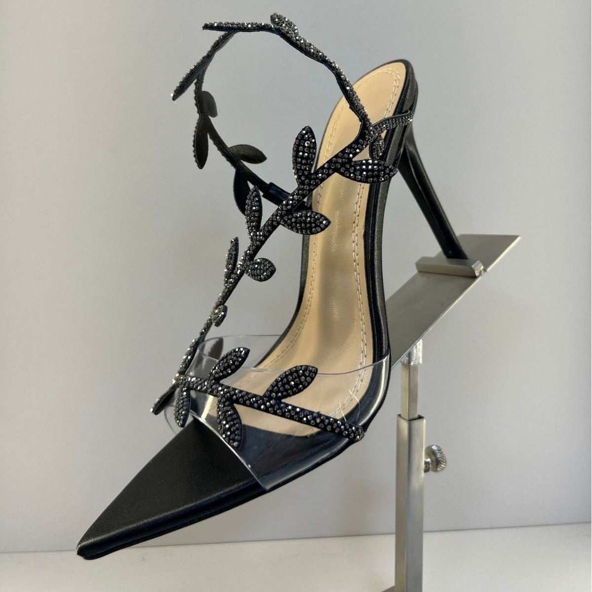 Pointed Toe Microfiber Stiletto High Heels - Free Shipping