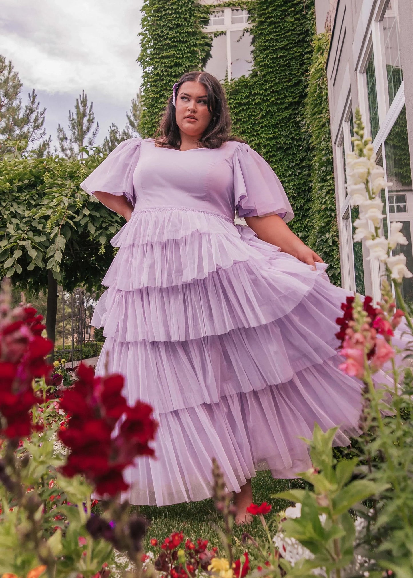 Beautiful Allegro Dress Lavender Sizes XXS-6XL - Free Shipping