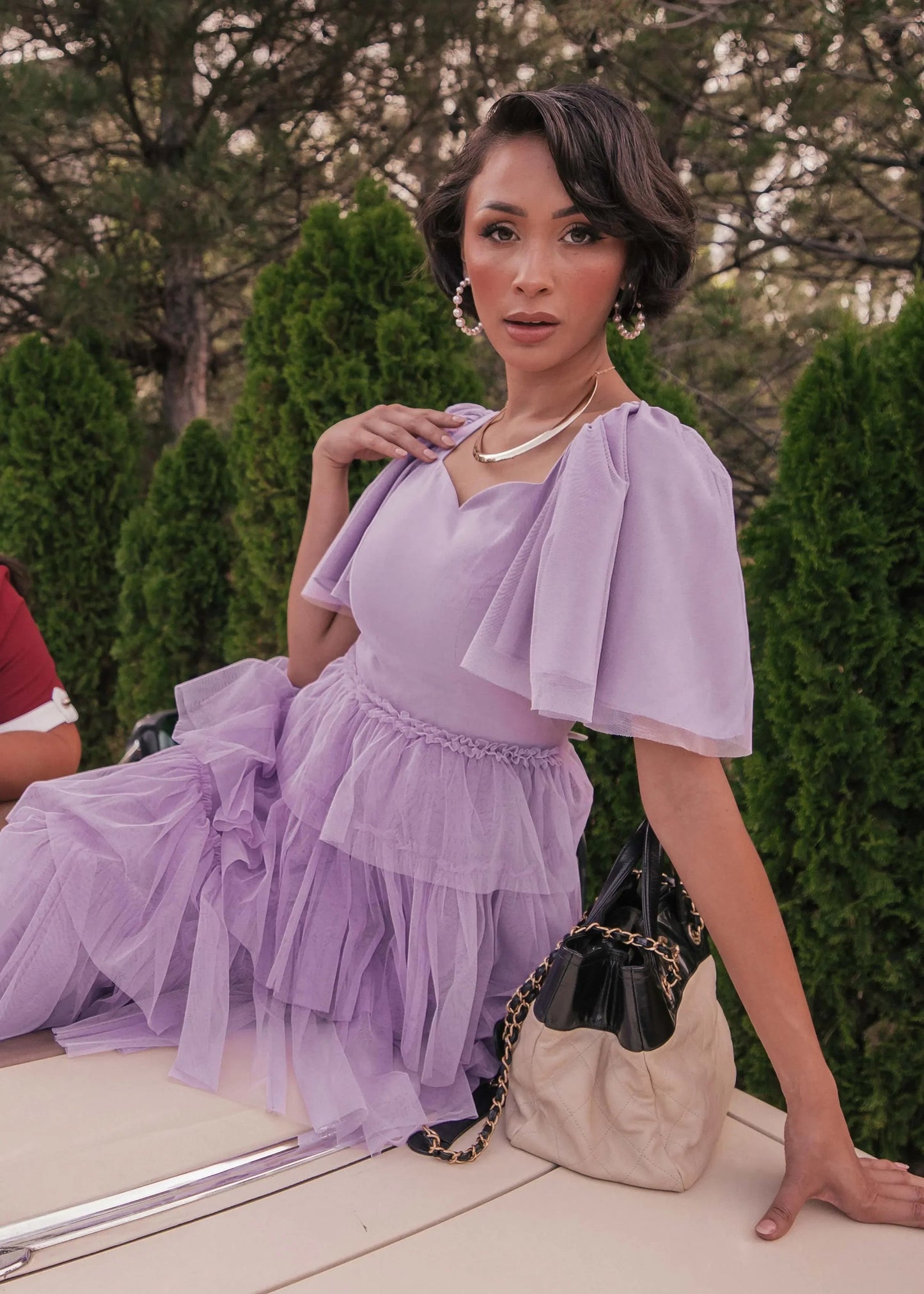 Beautiful Allegro Dress Lavender Sizes XXS-6XL - Free Shipping