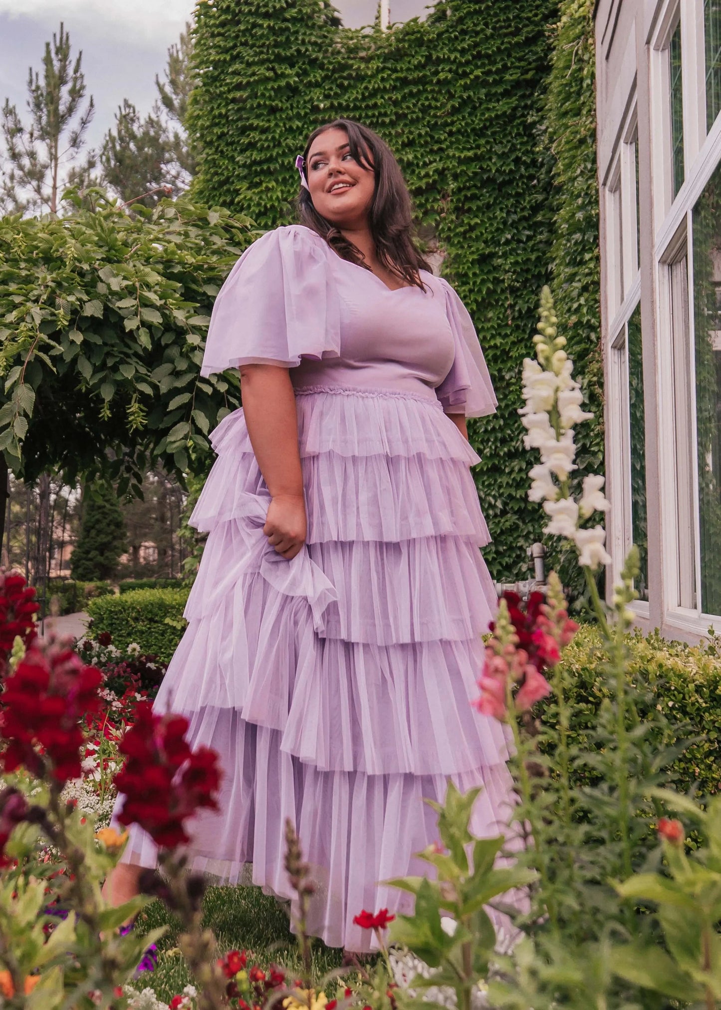 Beautiful Allegro Dress Lavender Sizes XXS-6XL - Free Shipping