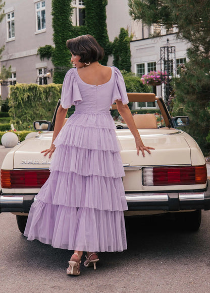 Beautiful Allegro Dress Lavender Sizes XXS-6XL - Free Shipping