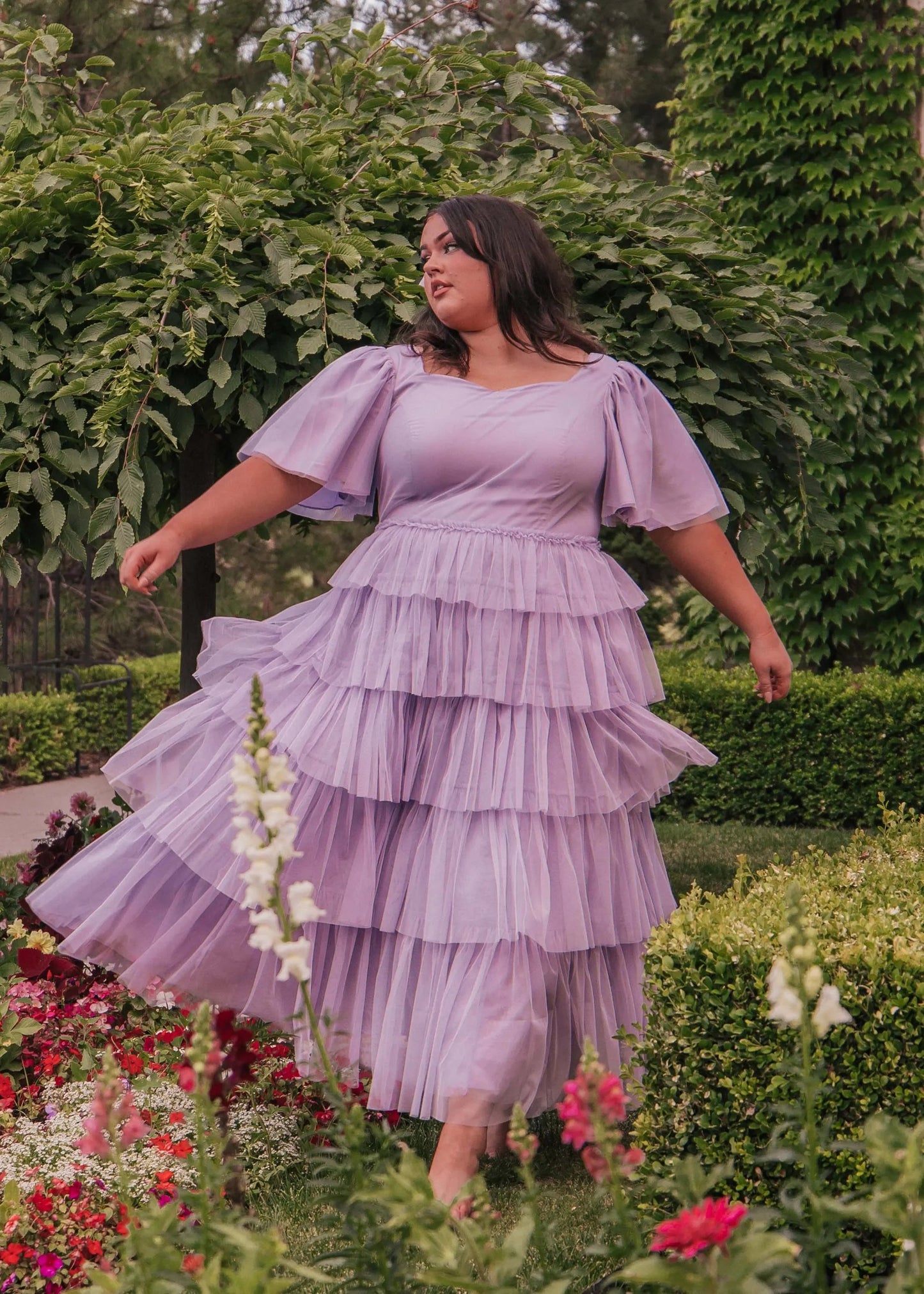 Beautiful Allegro Dress Lavender Sizes XXS-6XL - Free Shipping