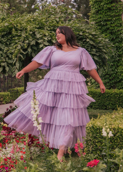 Beautiful Allegro Dress Lavender Sizes XXS-6XL - Free Shipping