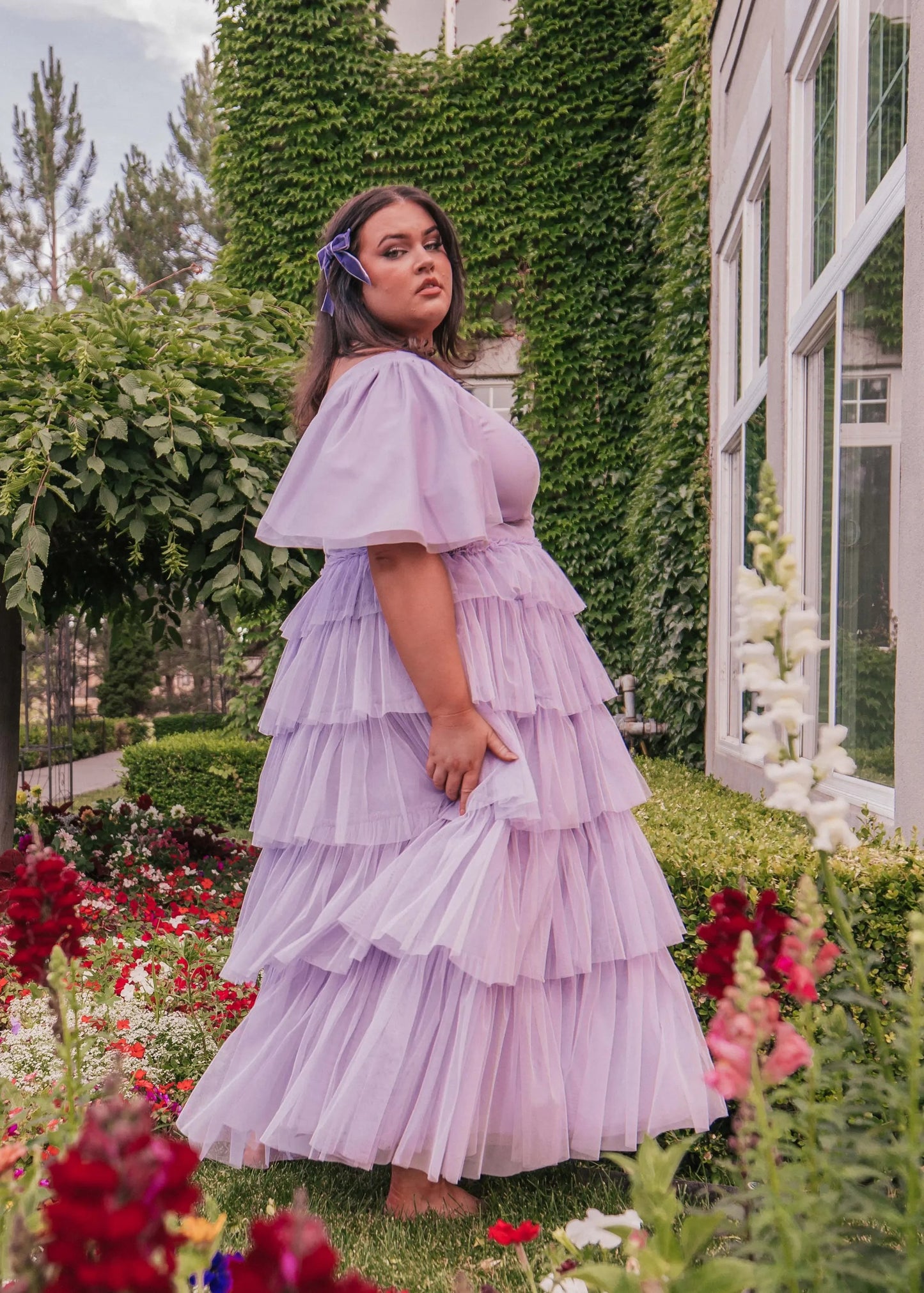 Beautiful Allegro Dress Lavender Sizes XXS-6XL - Free Shipping