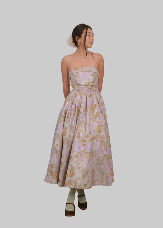 Anastelle Strapless Jacquard Dress Sizes 00-34 - Free Shipping
