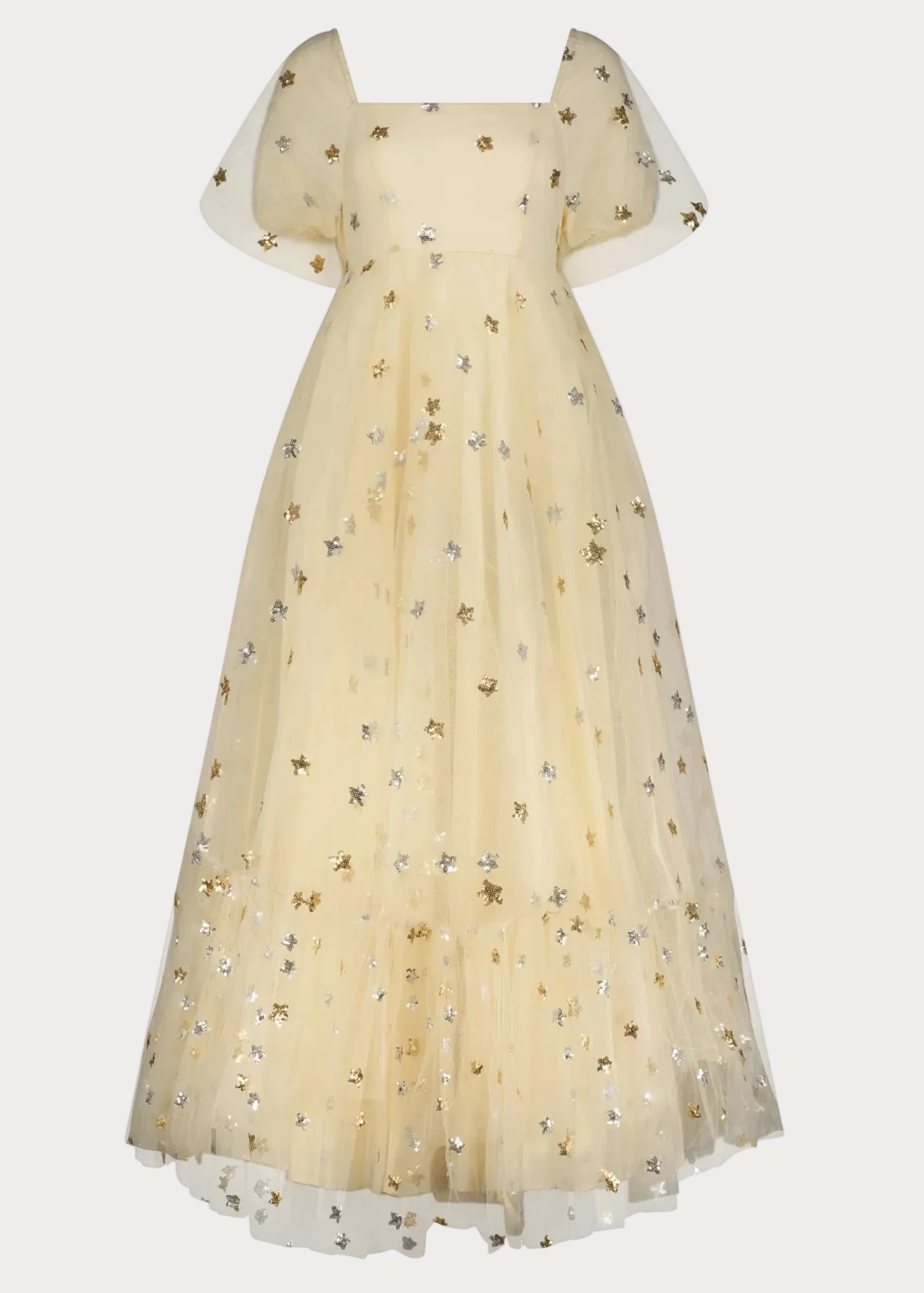 Wendy Dress Cream Star Sizes XXS-6XL - Free Shipping