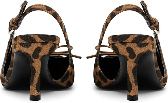 Elegant Patent Leather Pointed Toe Slingback Kitten Heels Sandals – Free Shipping
