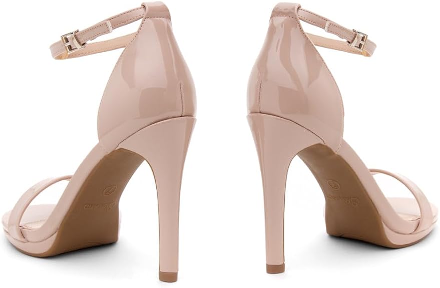 Trendy Adjustable Ankle Strap Open Toe Stiletto Heel Sandals – Free Shipping