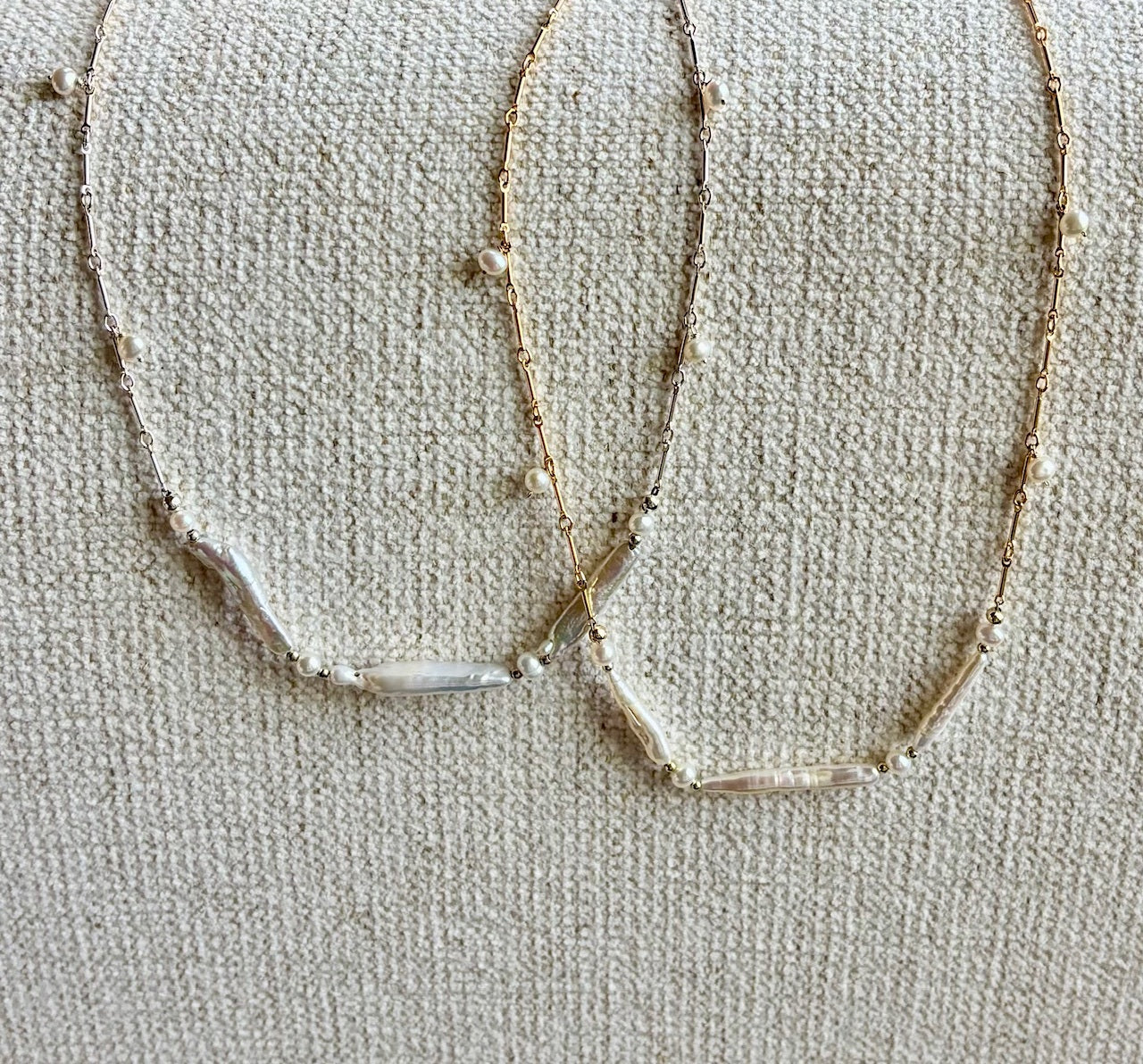 Stylish Triad Pearl Necklace - Free Shipping