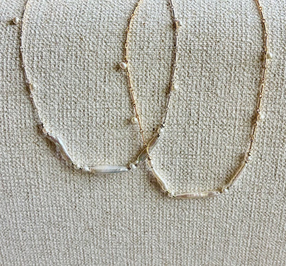 Stylish Triad Pearl Necklace - Free Shipping