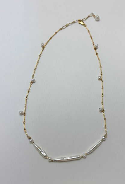 Stylish Triad Pearl Necklace - Free Shipping