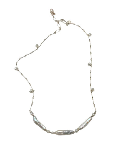 Stylish Triad Pearl Necklace - Free Shipping