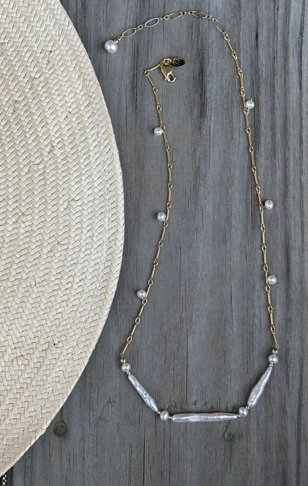 Stylish Triad Pearl Necklace - Free Shipping