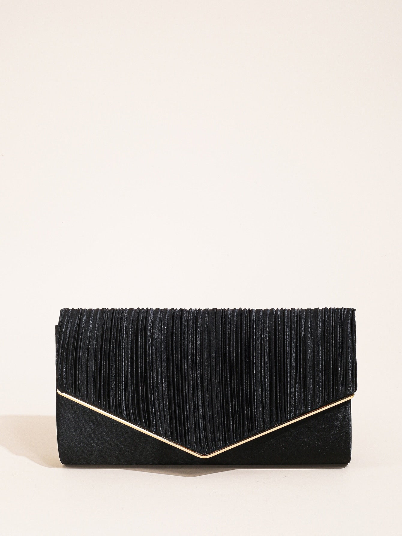 Sparkling Elegance: Glitter Bling Shiny Pleated Evening Bag - Perfect Clutch for any Occasion.