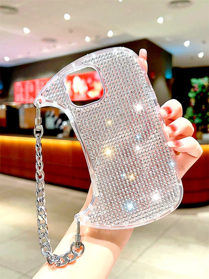 Rhinestone Decor Bag Design Phone Case