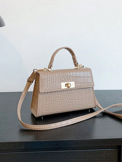 Mini Fashionable Crocodile Pattern Flap Handbag: The Versatile Crossbody Essential