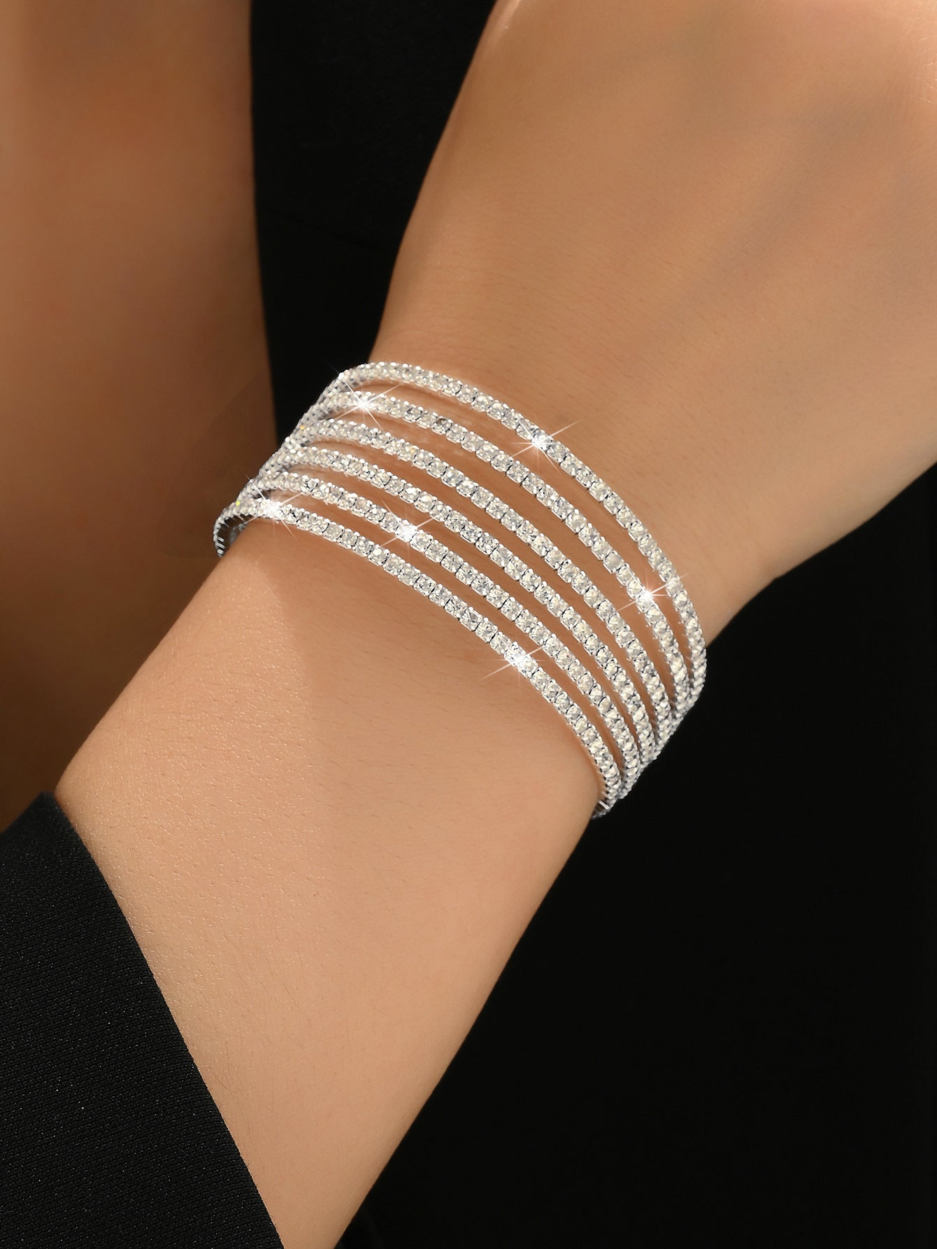 Elegant Rhinestone Bangle