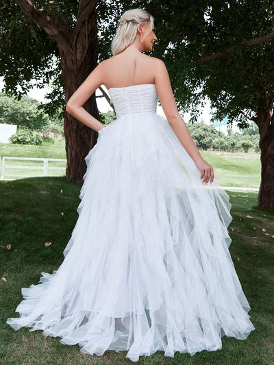 Strapless Tulle Dress - Romantic Elegance Evening Gown