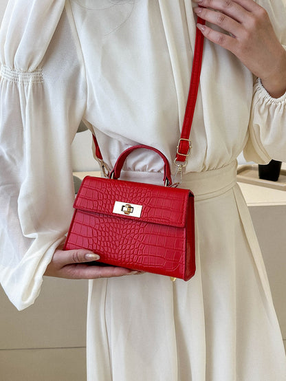 Mini Fashionable Crocodile Pattern Flap Handbag: The Versatile Crossbody Essential