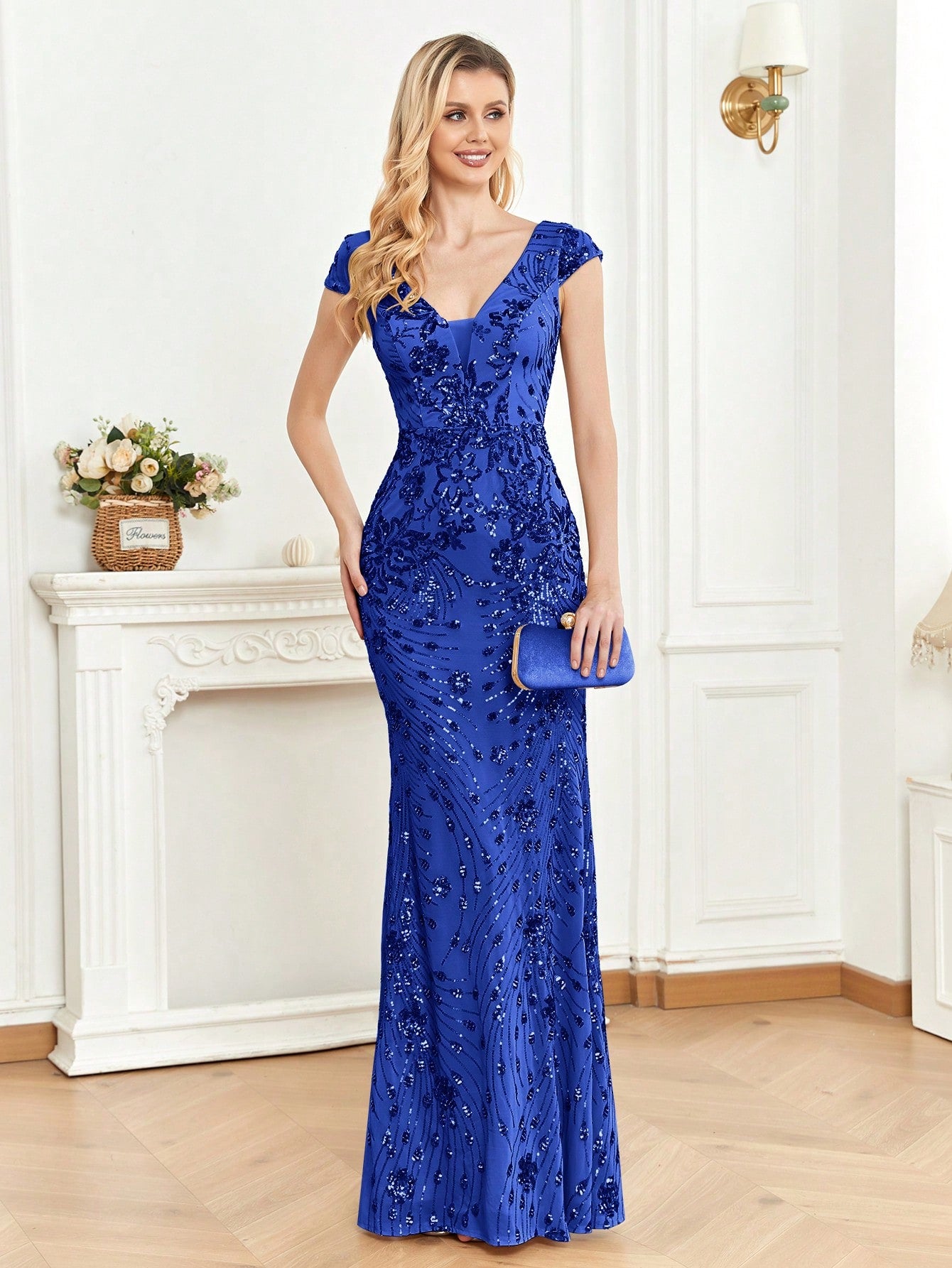 Luxurious Sequined Mermaid Dress for Gala and Formal Celebrations