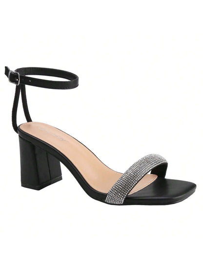 "Chic Chunky Heels with Ankle Strap - Perfect for Any Occasion"