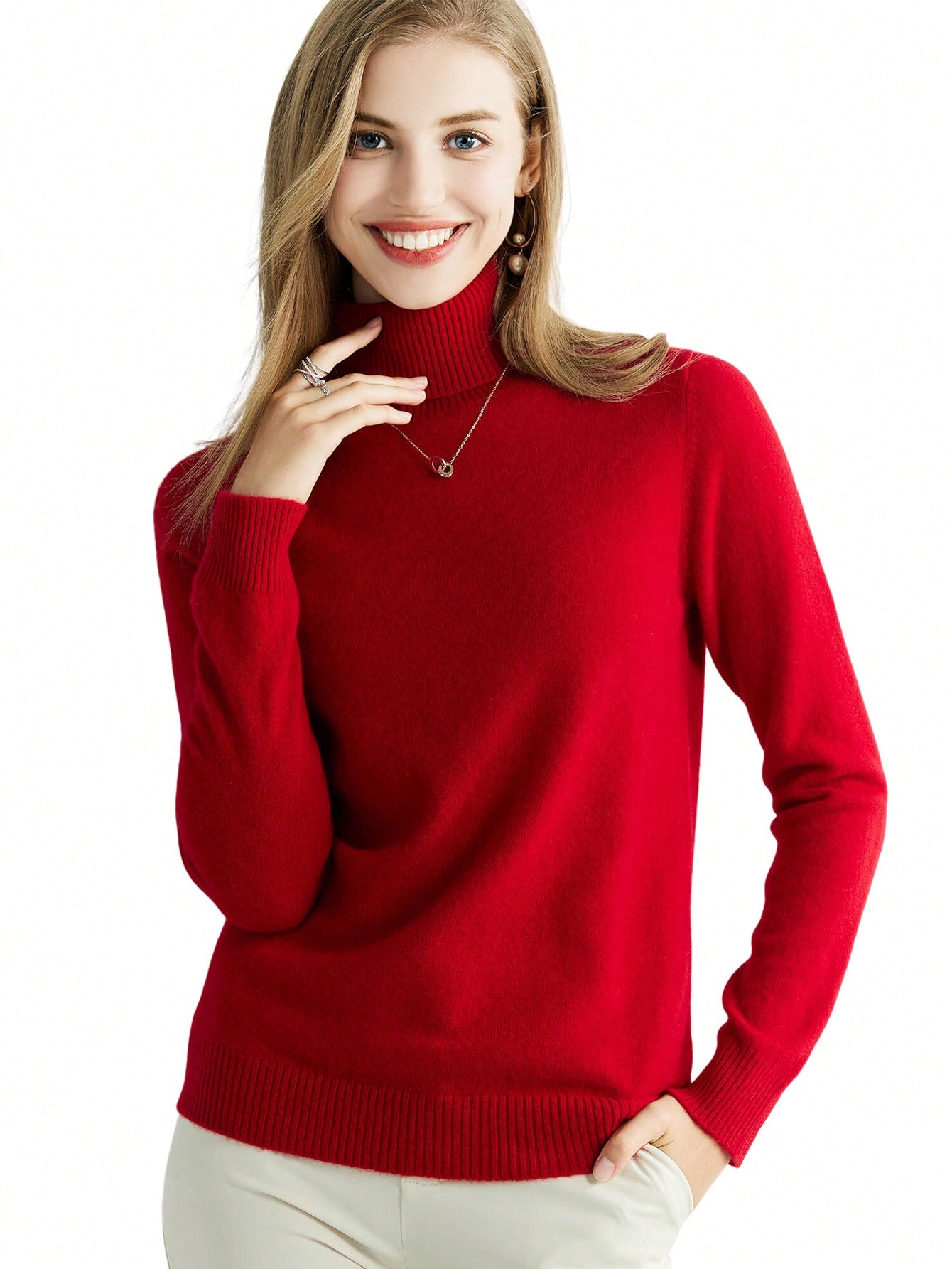 Stay Cozy in Style: 100% Merino Wool Knitted Turtle Neck Sweater, Perfect for Chilly Days