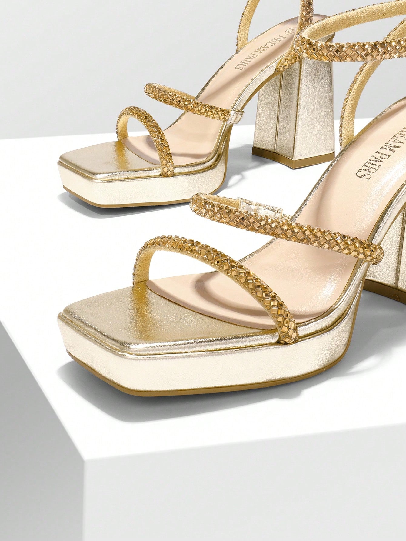 Fashionable Rhinestone Platform Sandals for Party-ready Feet