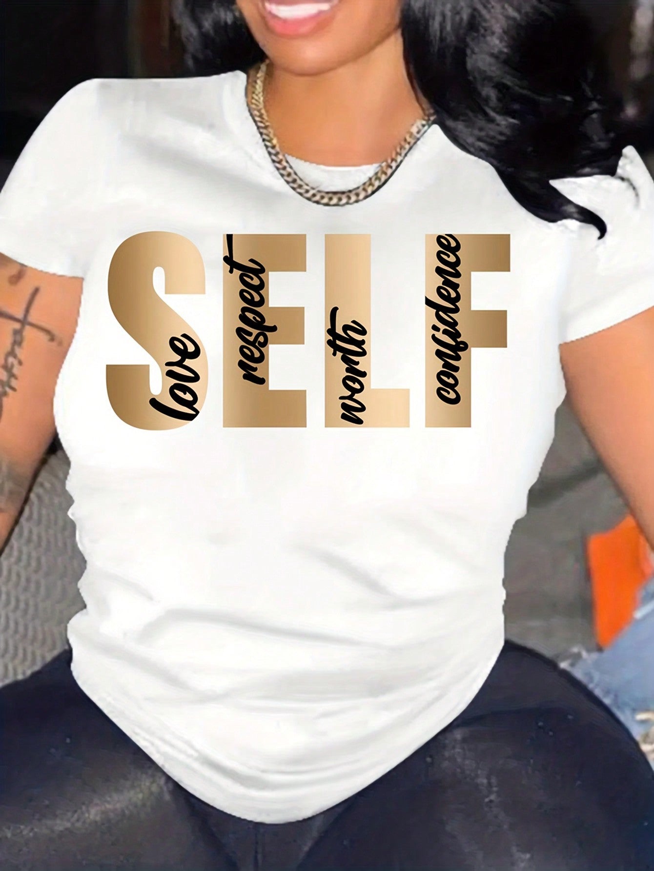 Self Love & Respect' Women's Statement Top: Empowerment Chic