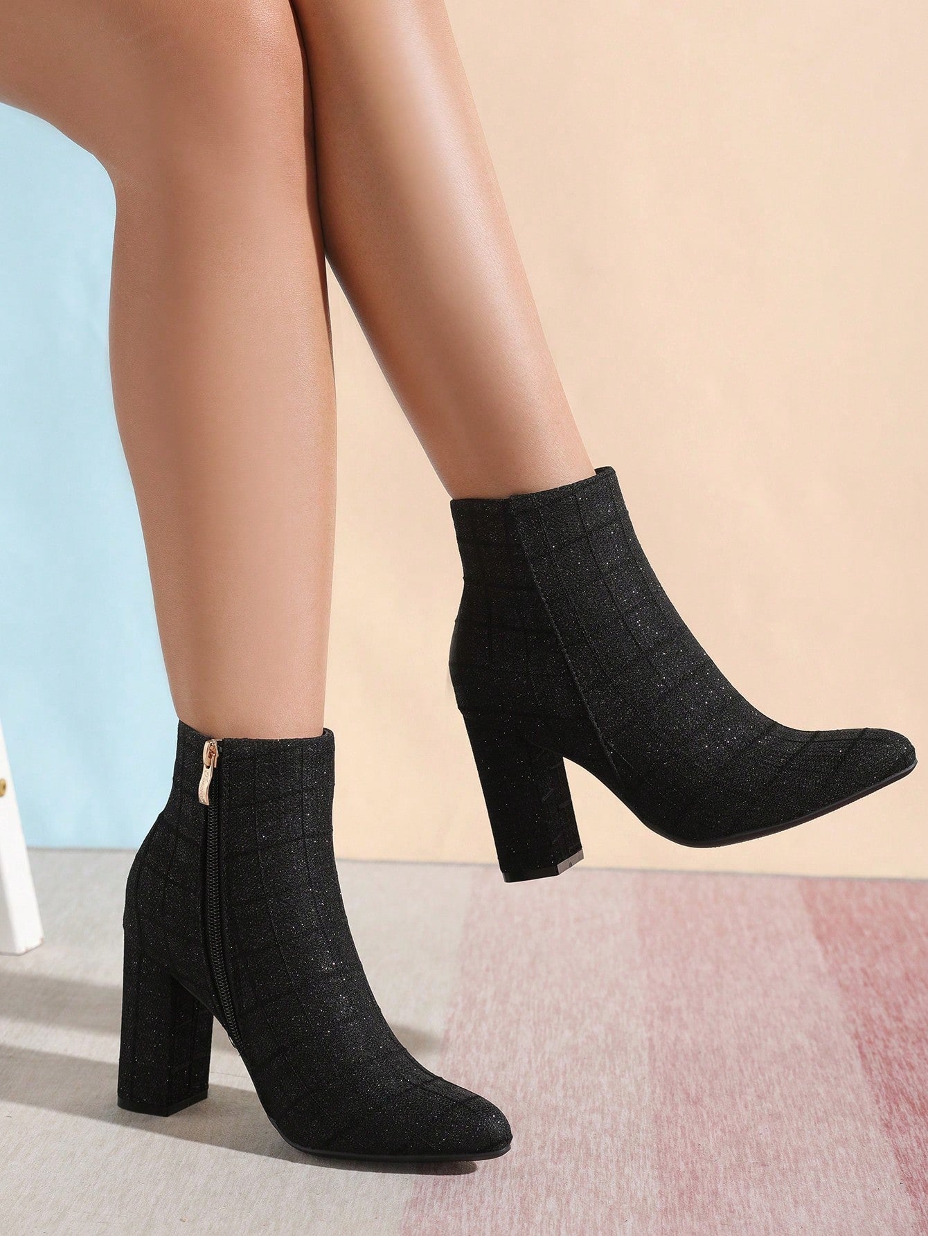 More Style and Comfort: Women's Minimalist Fashion Chunky Heel Ankle Boots