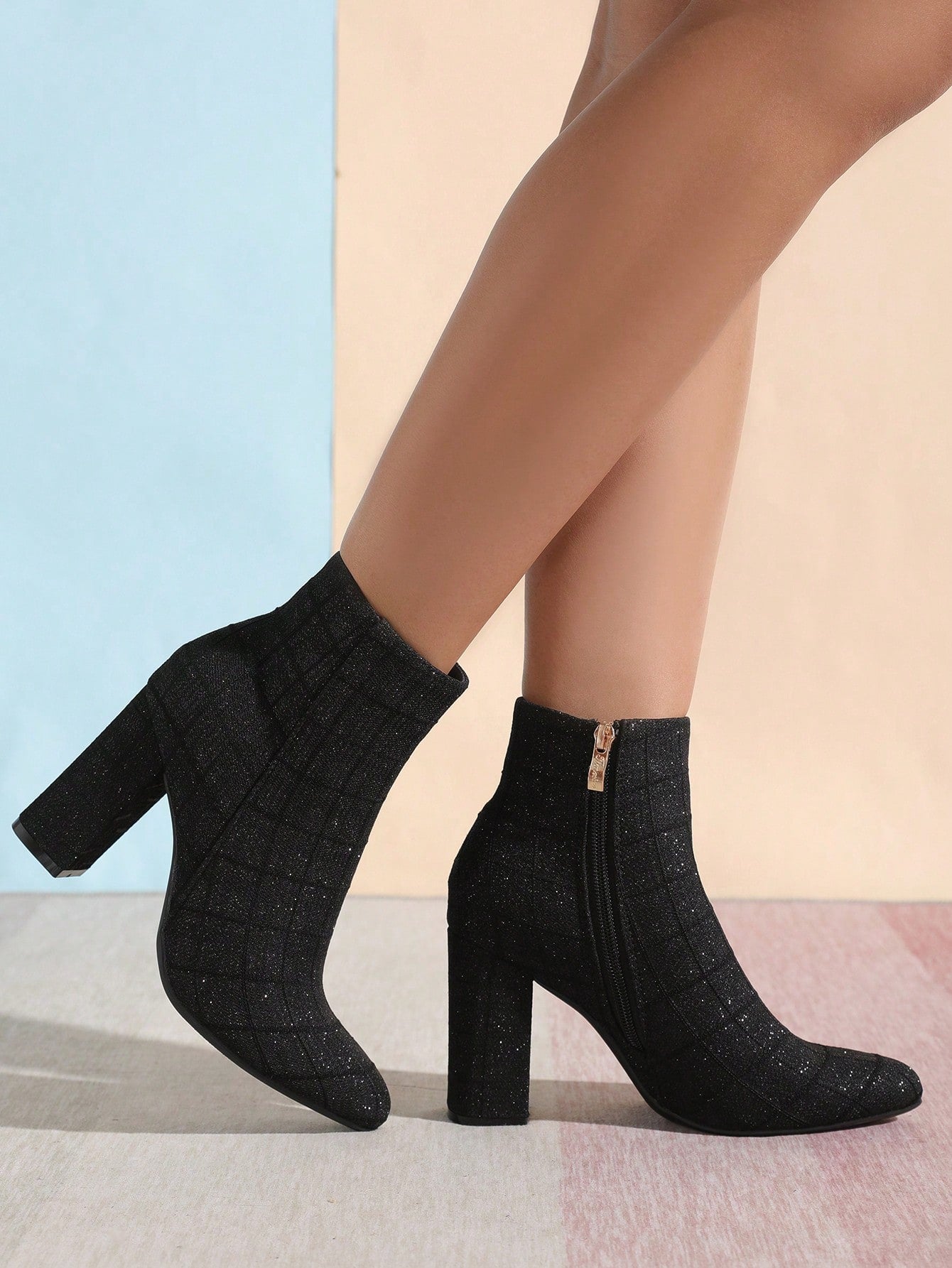 More Style and Comfort: Women's Minimalist Fashion Chunky Heel Ankle Boots