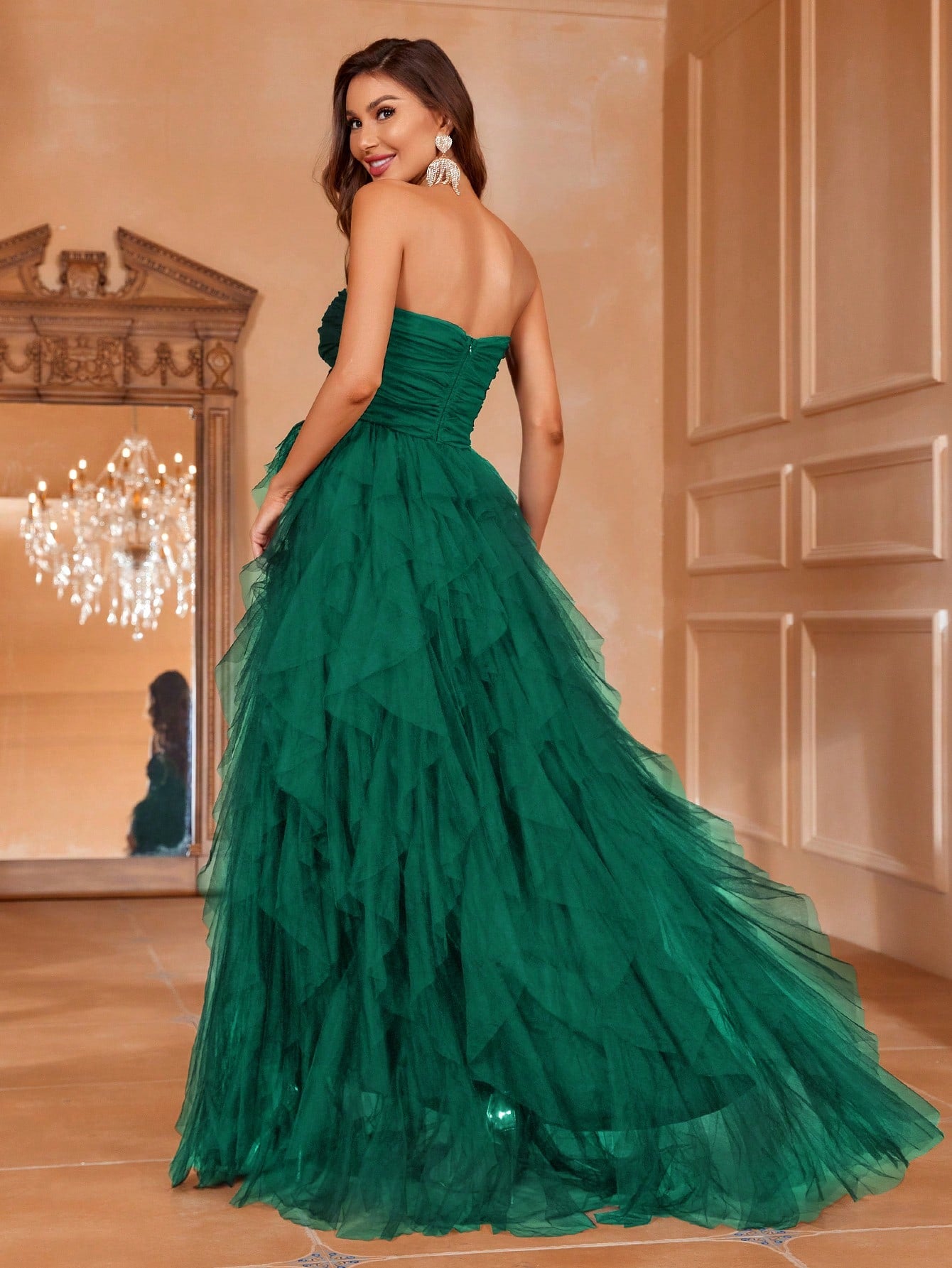 Strapless Tulle Dress - Romantic Elegance Evening Gown