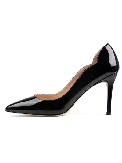 Elegant Ankle v-cut design 3.5 in High Stiletto Heel Pumps