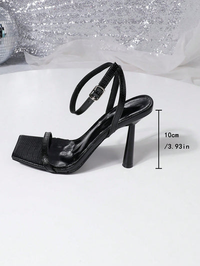 Fashionable Elegant Women's Open Toe Ankle Strap High Heel Sandals