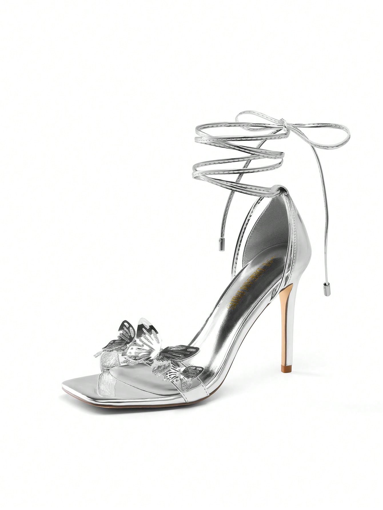 *Butterfly High Heeled Sandals with Tie-Leg Design-Free Shipping